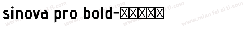 sinova pro bold字体转换